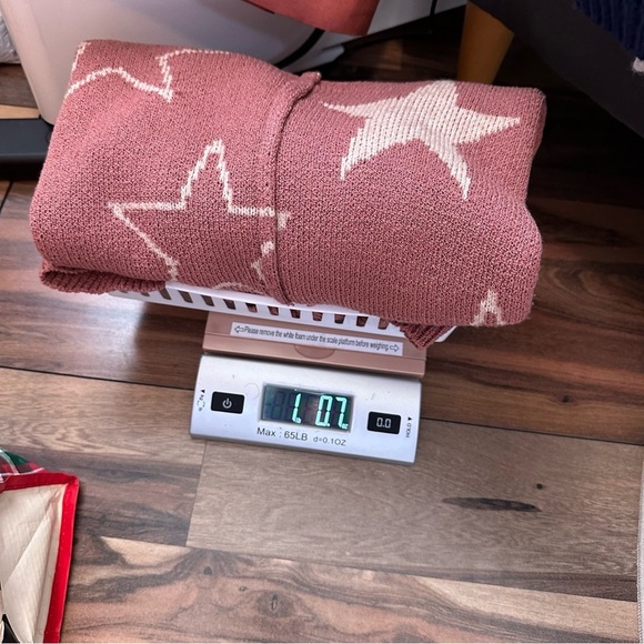 Newbury Kustom Womens M Oversized Pink Tan Star Pullover Sweater Medium Weight - Picture 11 of 11